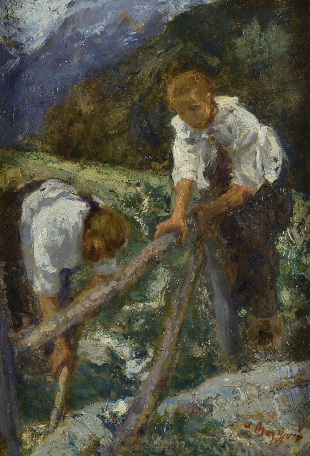Lavori nei campi, 1919